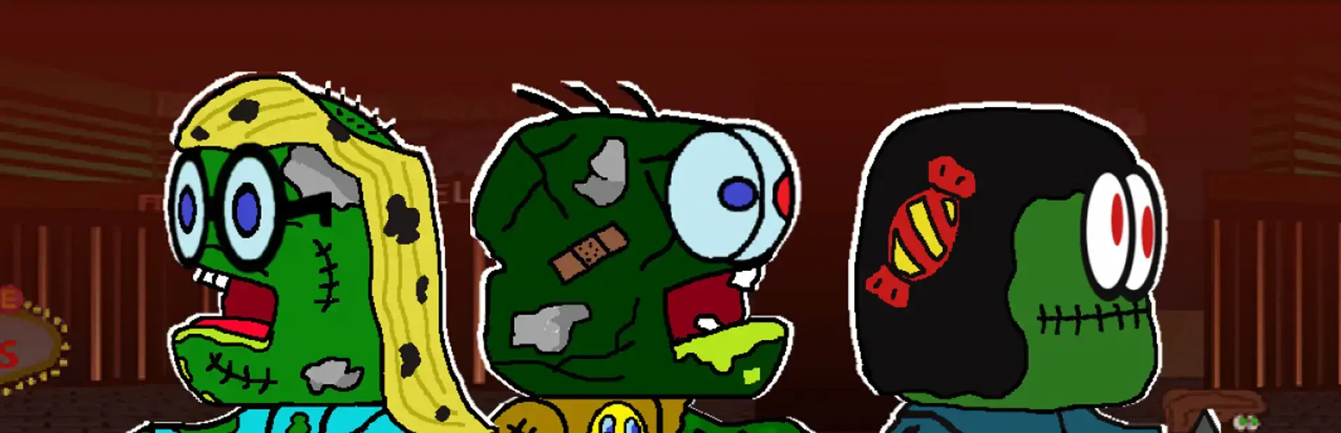 Zombie Brigade: No Brain No Gain background
