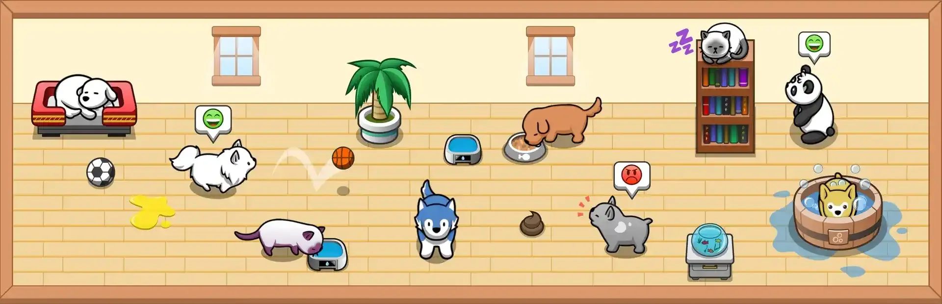 Pet idle background