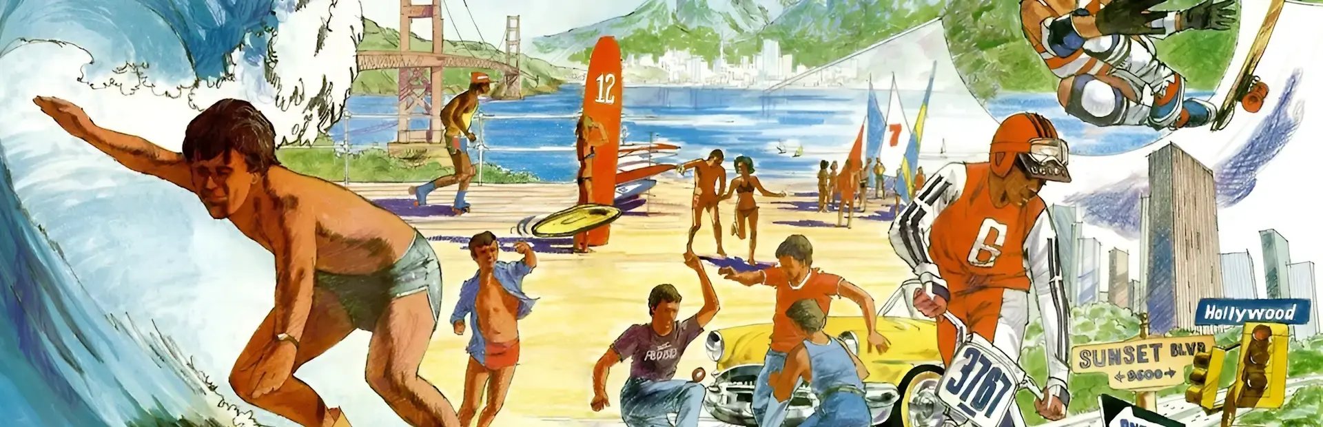 California Surfing background