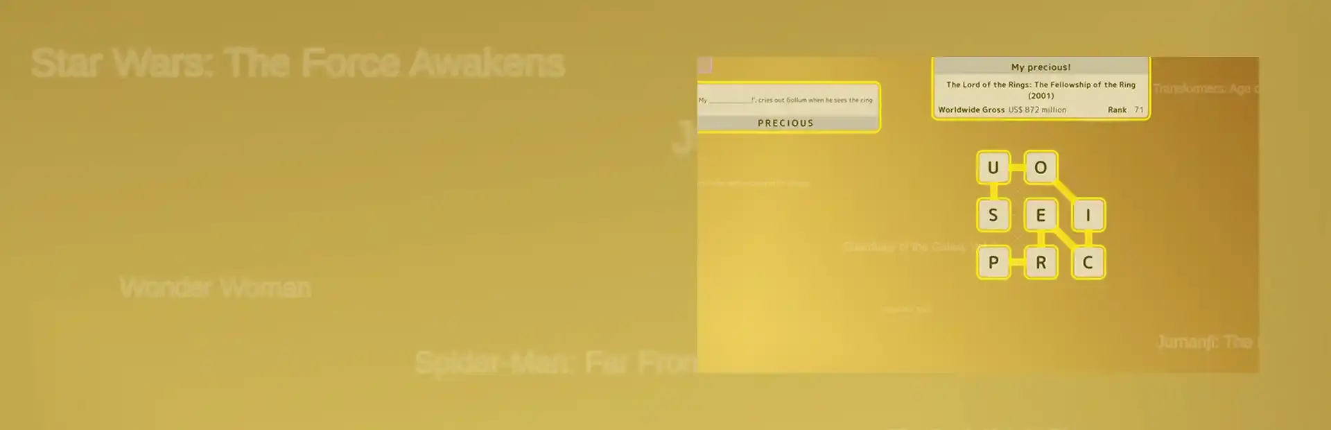 Mini Words: Top Movies background