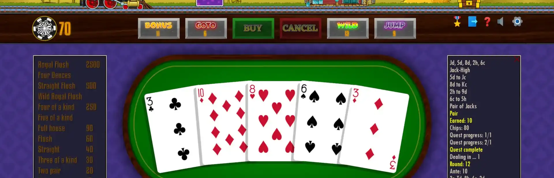 Poker Train background