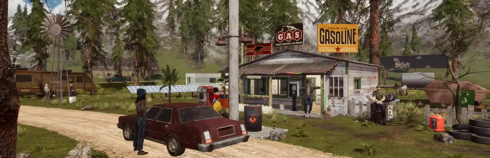 Gas Station Simulator: Drive & Pumping background