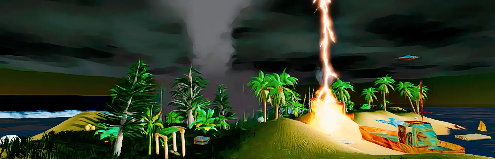 The Stormy Islands background
