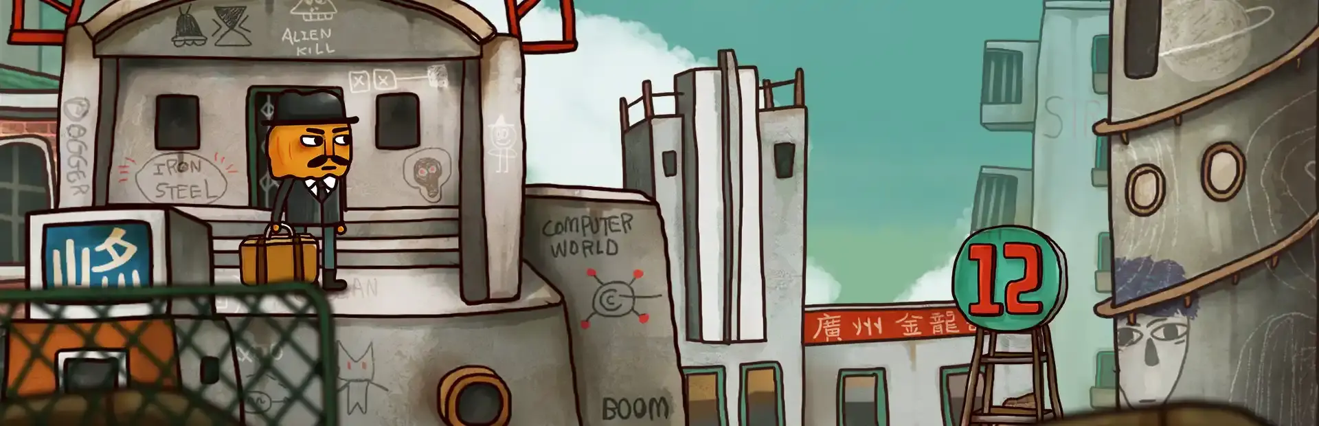 Mr. Pumpkin 2: Kowloon Walled City background