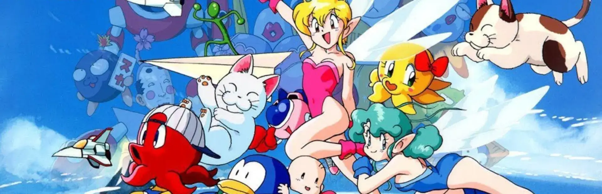 Jikkyou Oshaberi Parodius background