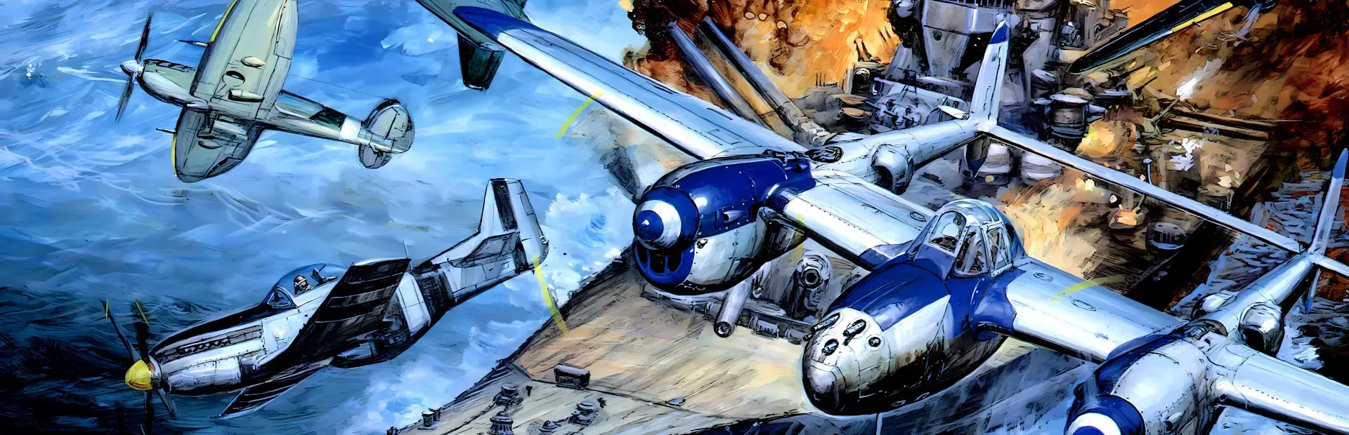 Strikers 1945 background