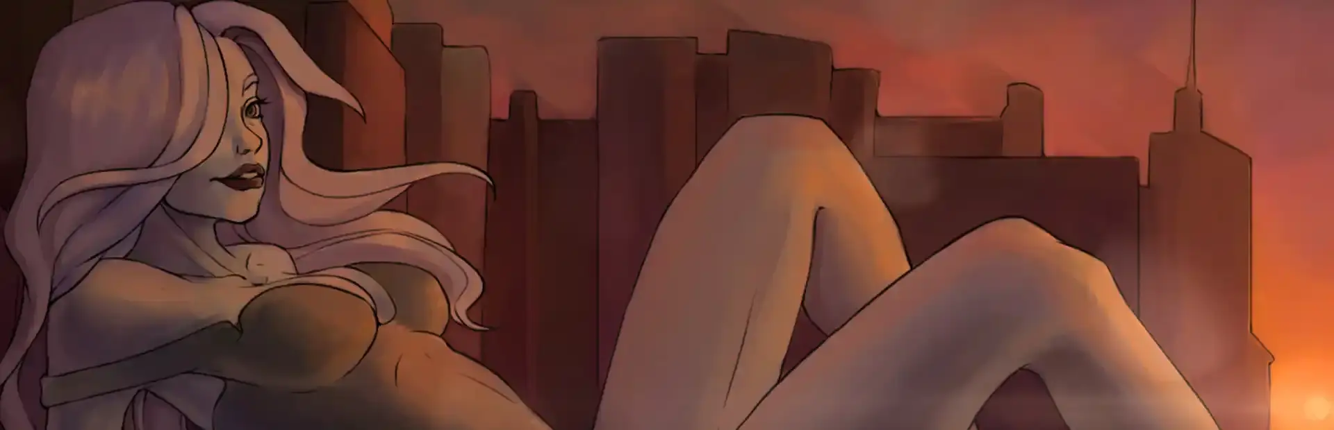 Girls on puzzle 2 background