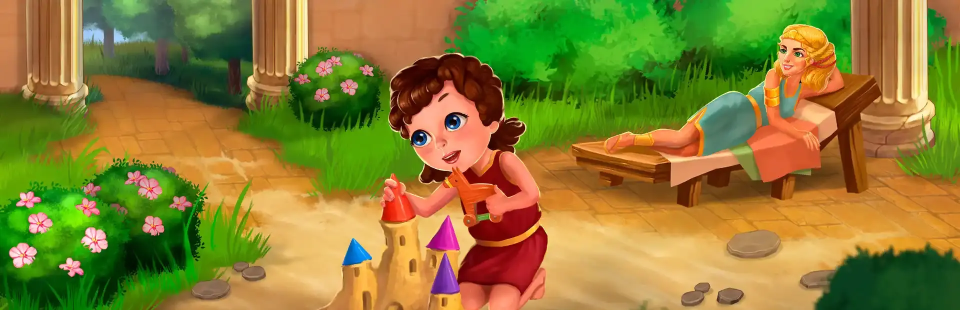 Adventures of Megara: Antigone and the Living Toys background