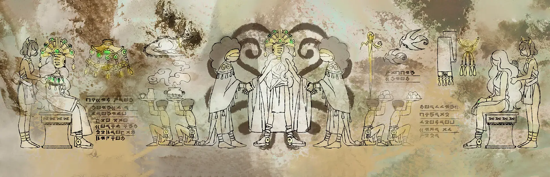 Twin Goddesses background