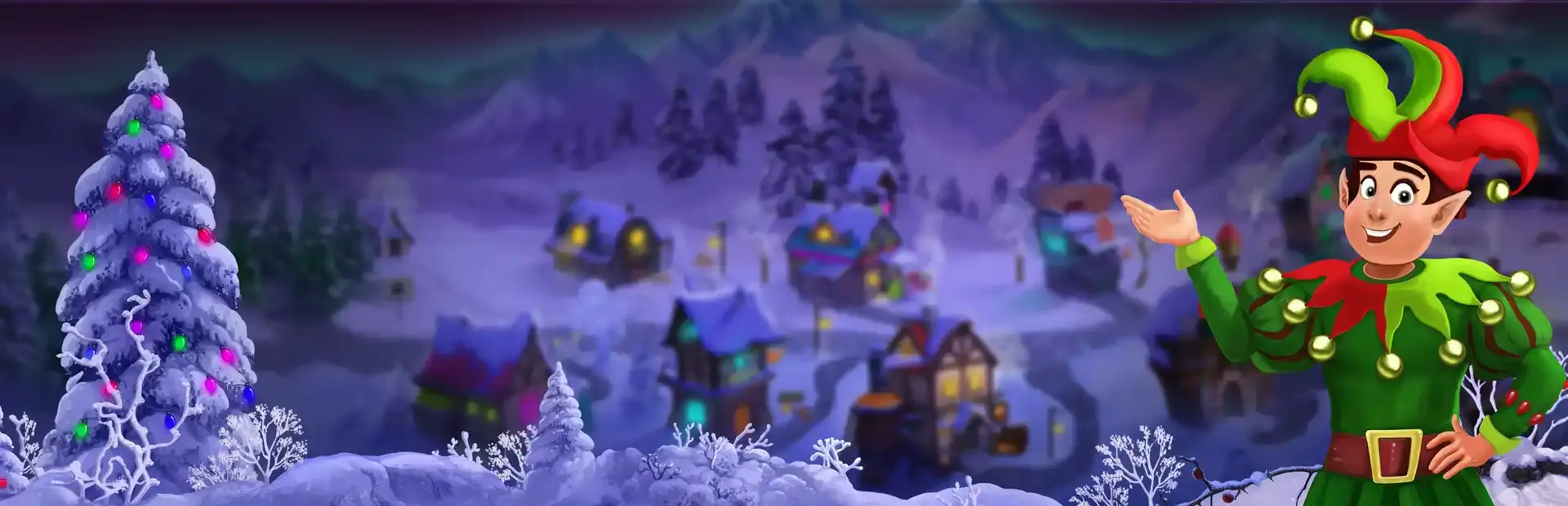 Christmas Mansion background