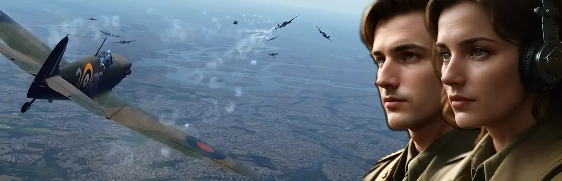 Eagles of World War 2 background
