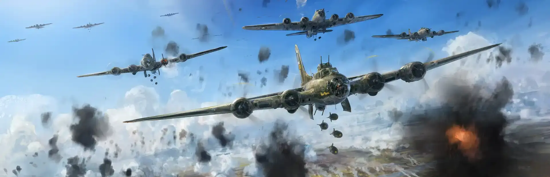 B-17 Flying Fortress: The Mighty 8th Redux background