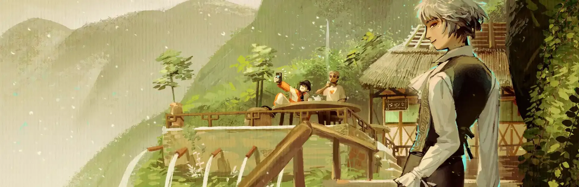 Teahouse of the Gods background