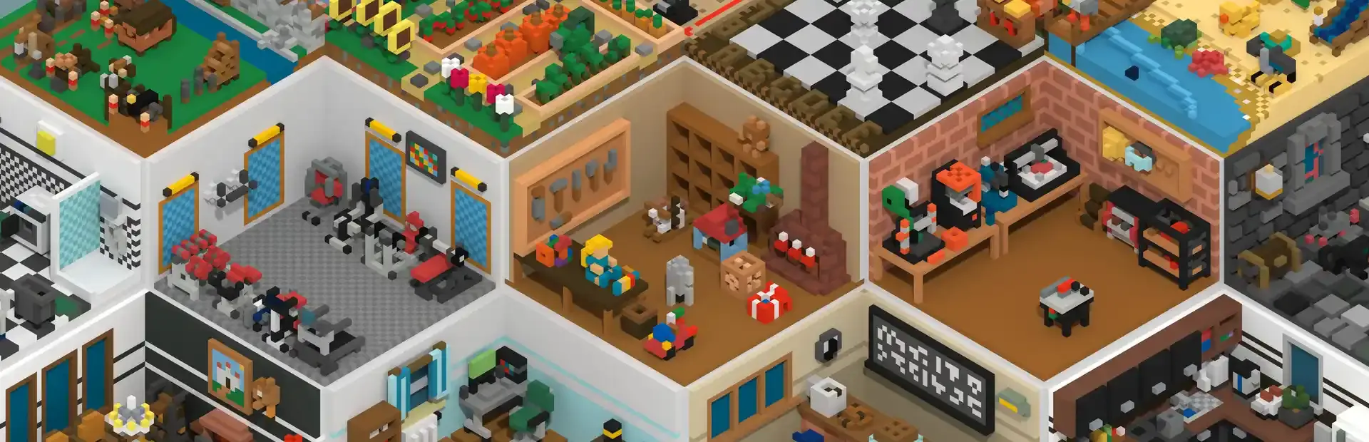 Voxelgram background