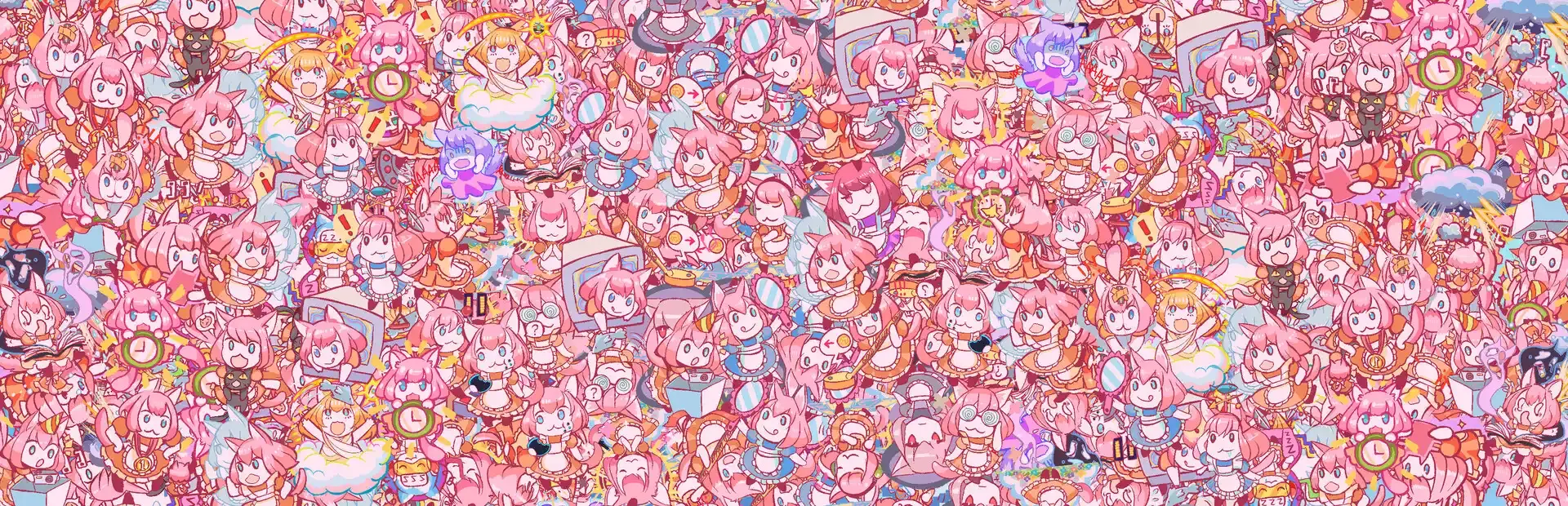 Super Puzzled Cat background