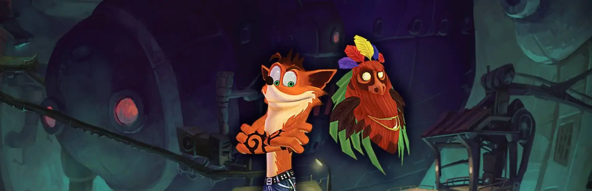 Crash of the Titans background