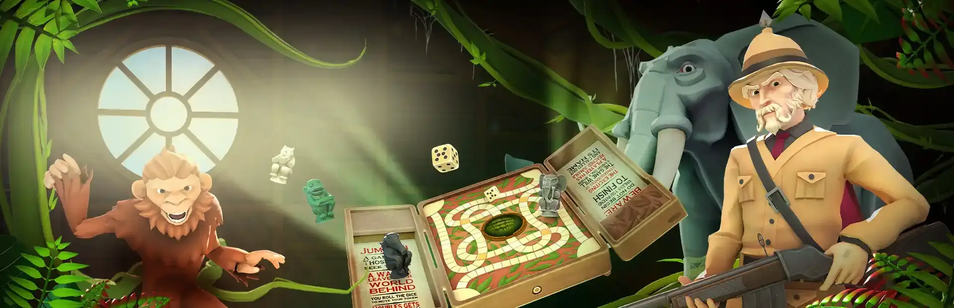 Jumanji: The Curse Returns background