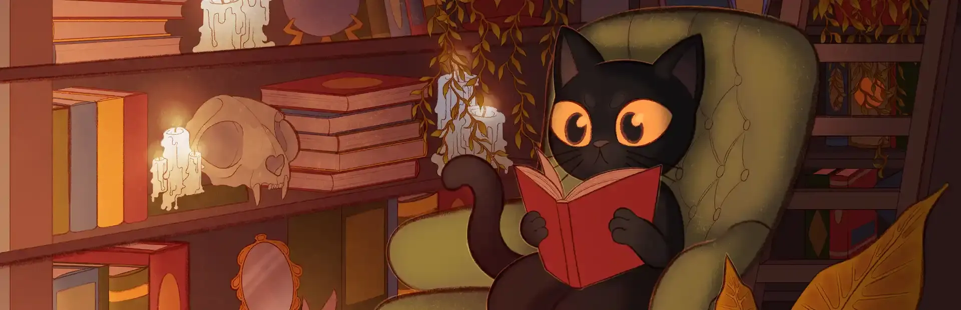 Black Cat Book Club background