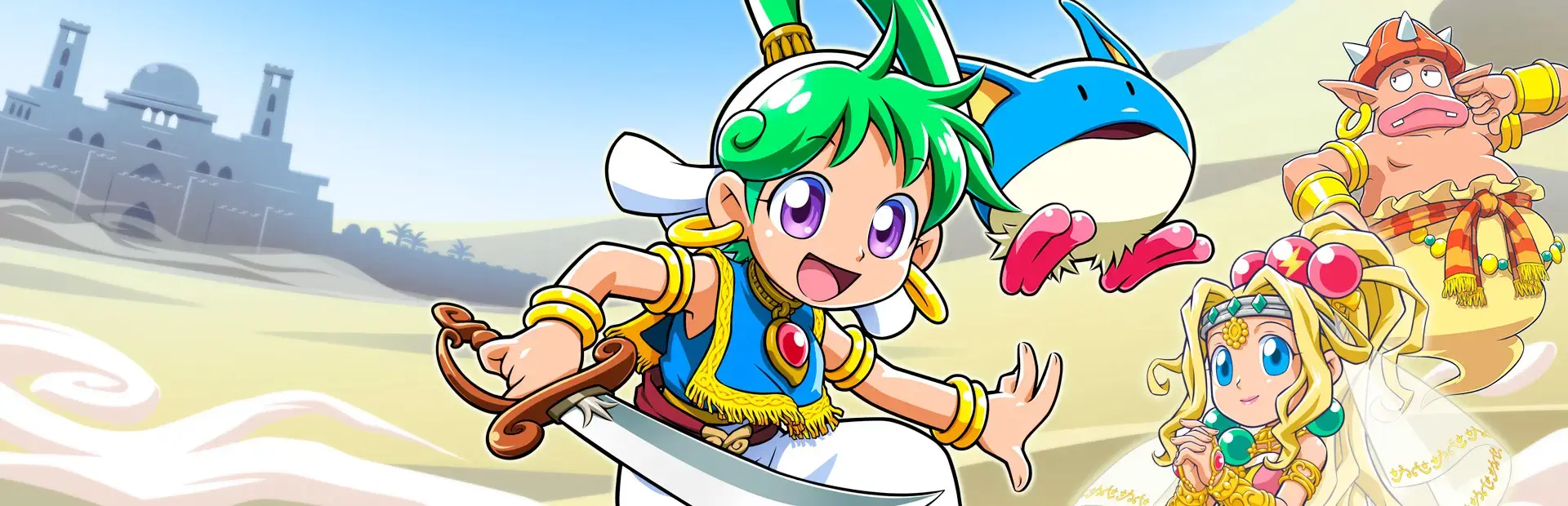 Wonder Boy: Asha in Monster World background