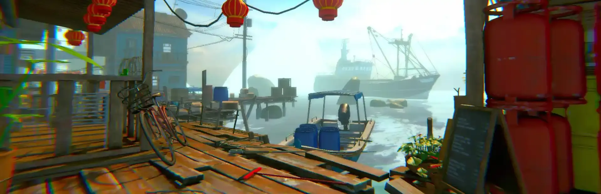 3D Puzzle: Port background
