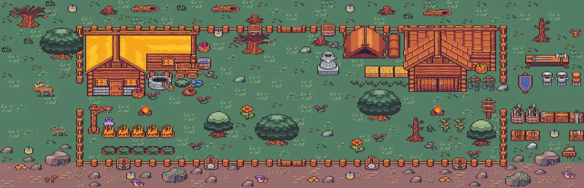 Crafting Town background