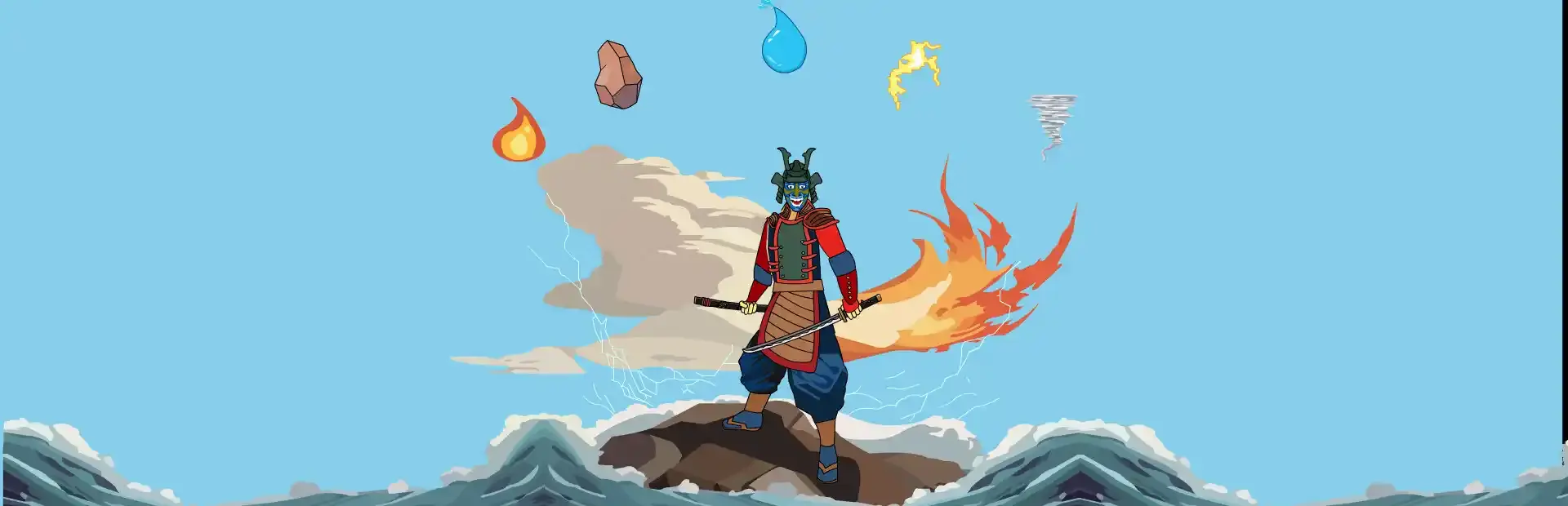 Samurai Elemental background