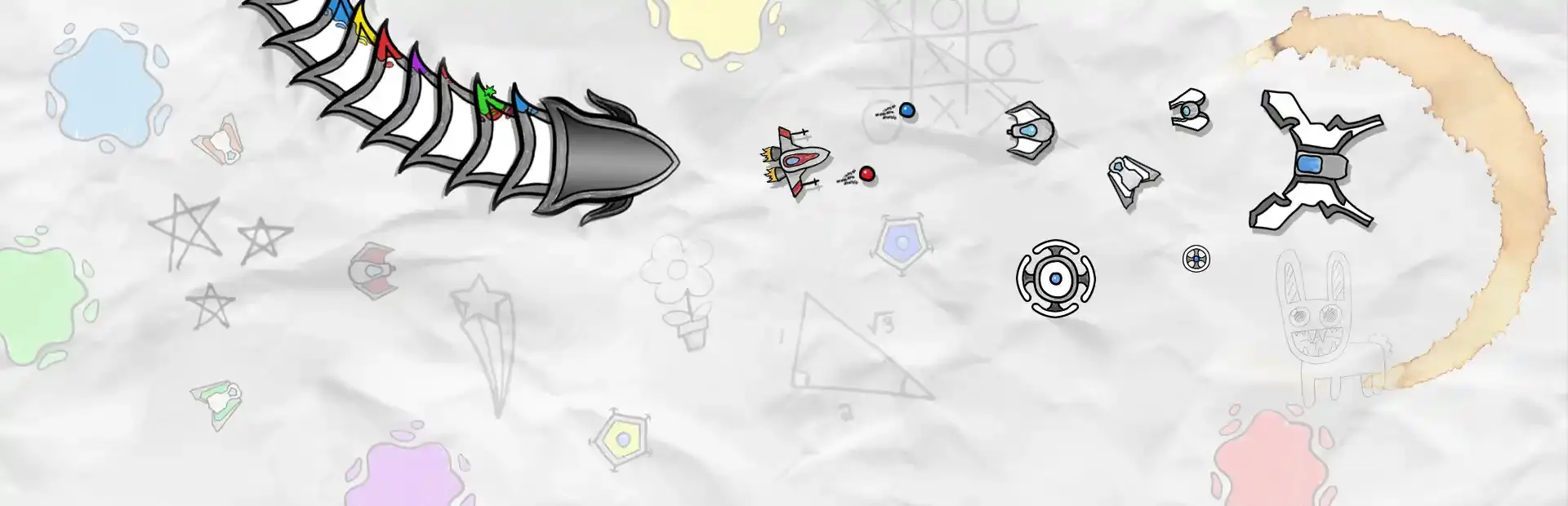 Scribble Ships background
