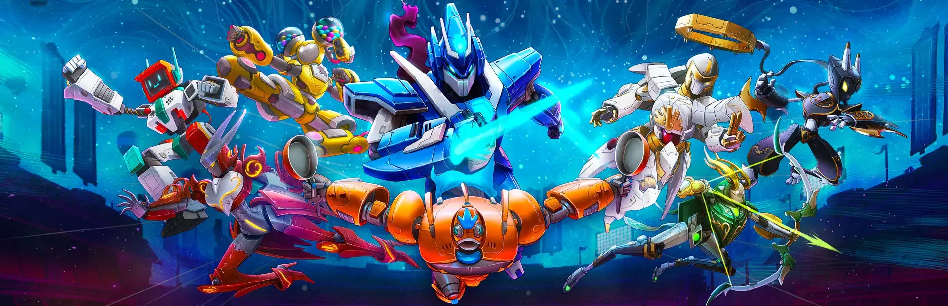 Override: Mech City Brawl - Super Charged Mega Edition background