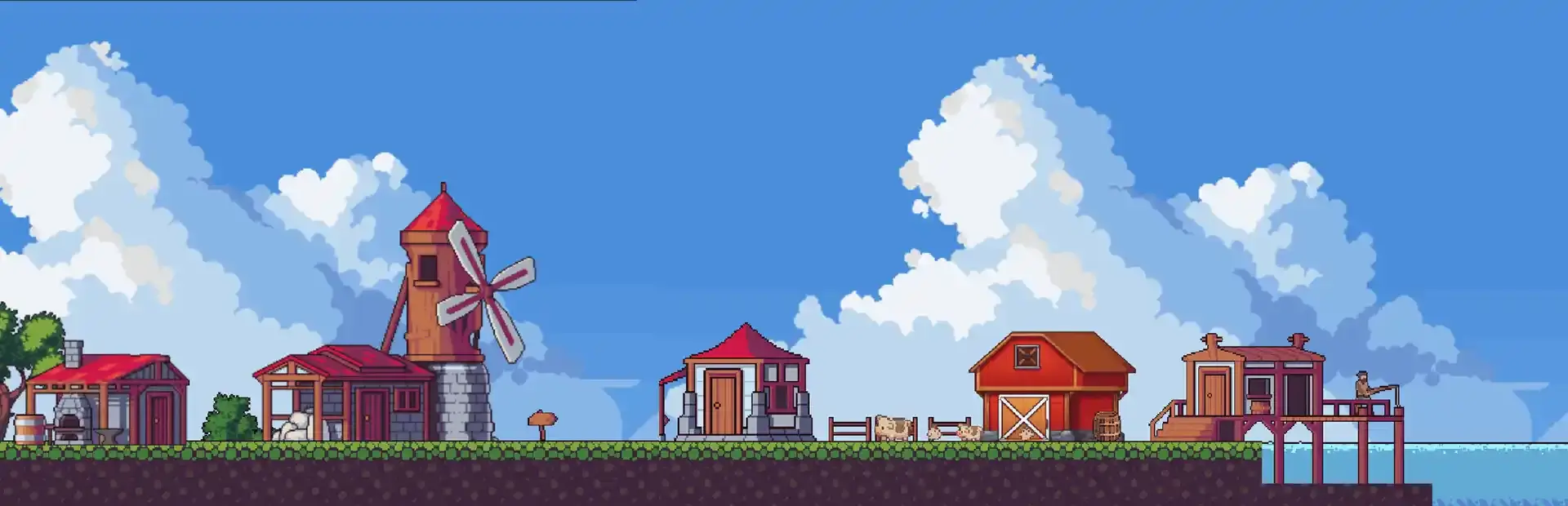Incremental Town RPG background