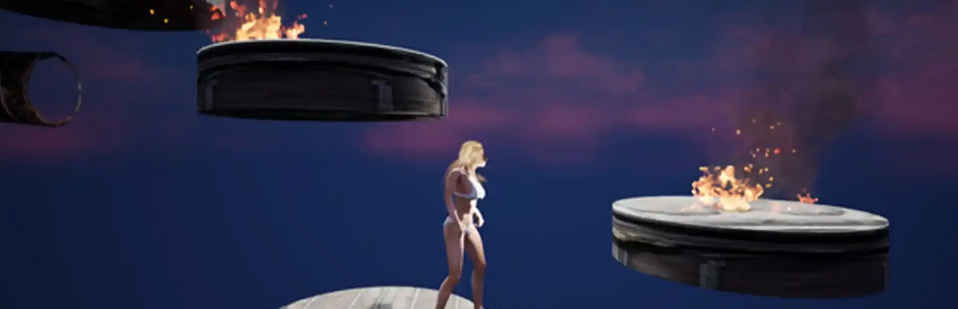 Run Naked Woman Run background