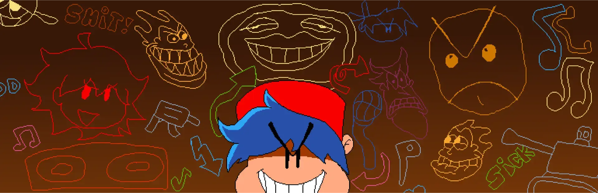 Pizza vs. Skeletons background