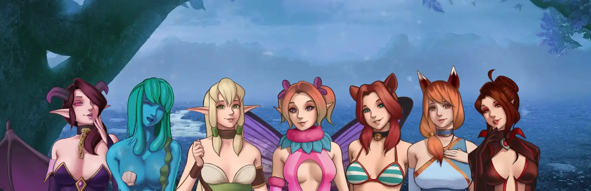 Monster Girl Fantasy background