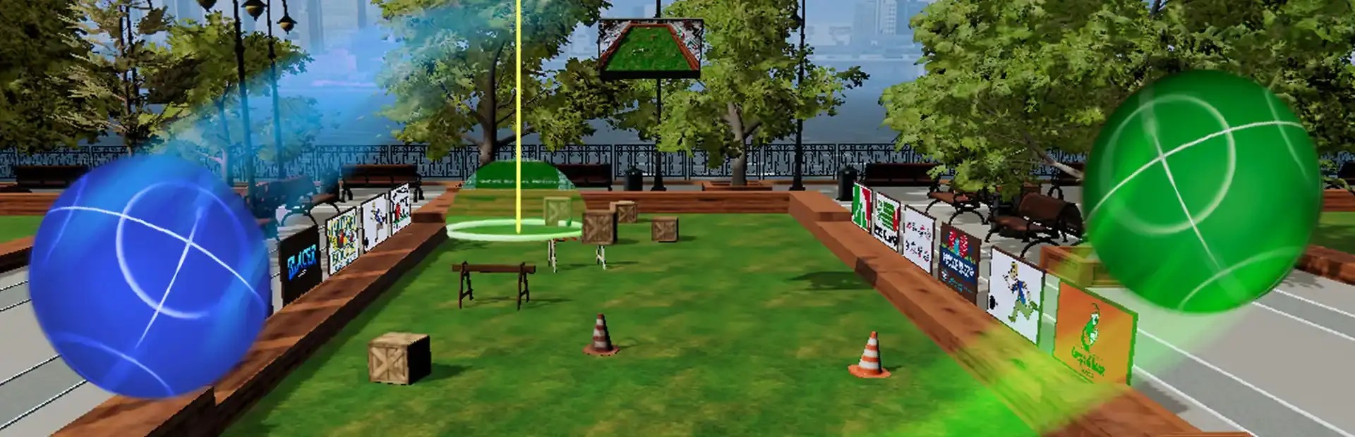 Bocce VR Simulator background