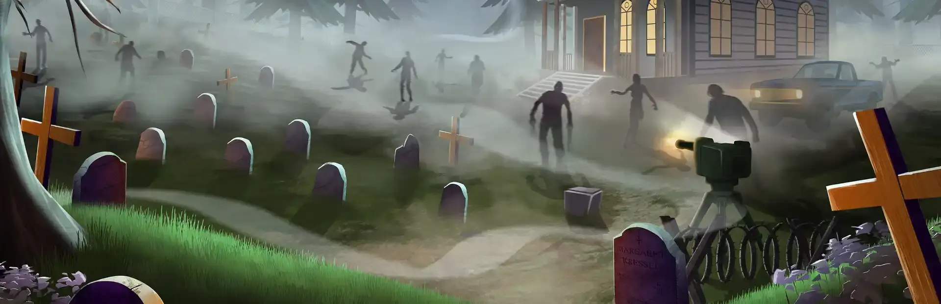 Zombie Graveyard Simulator background