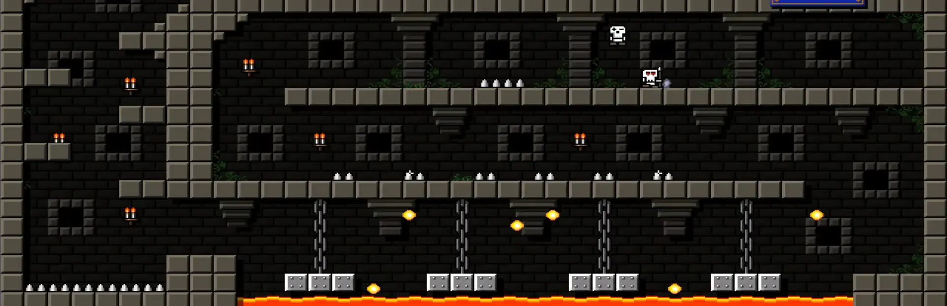 Castle of Pixel Skulls background