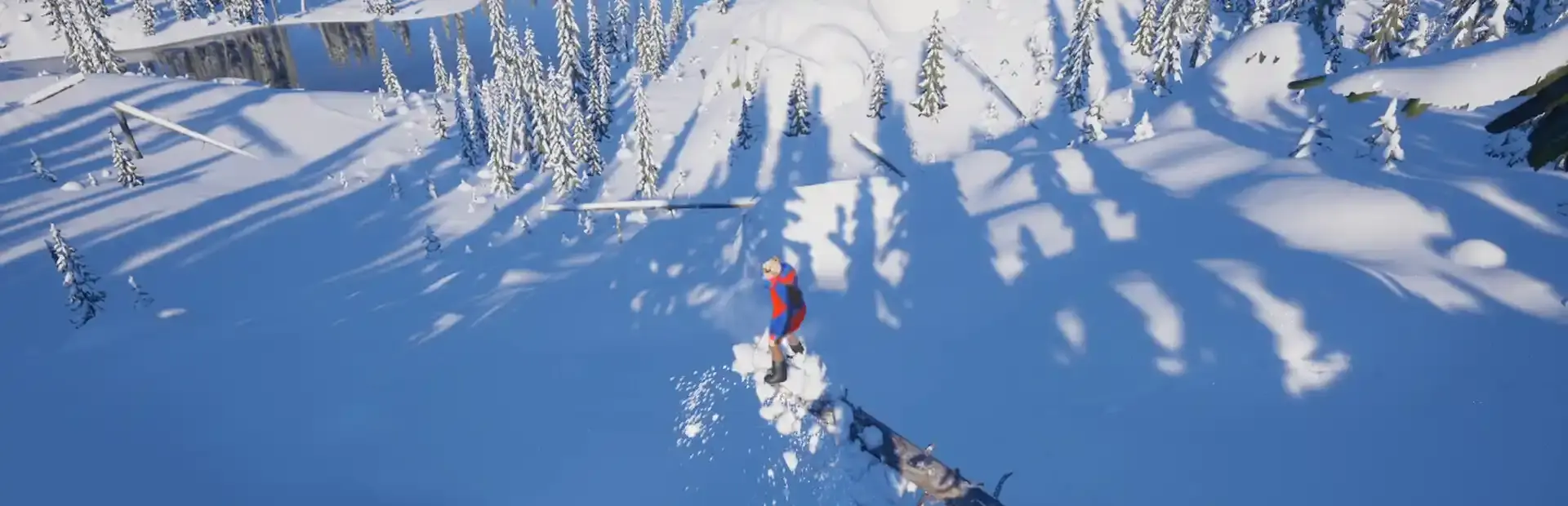 Snowtracked background