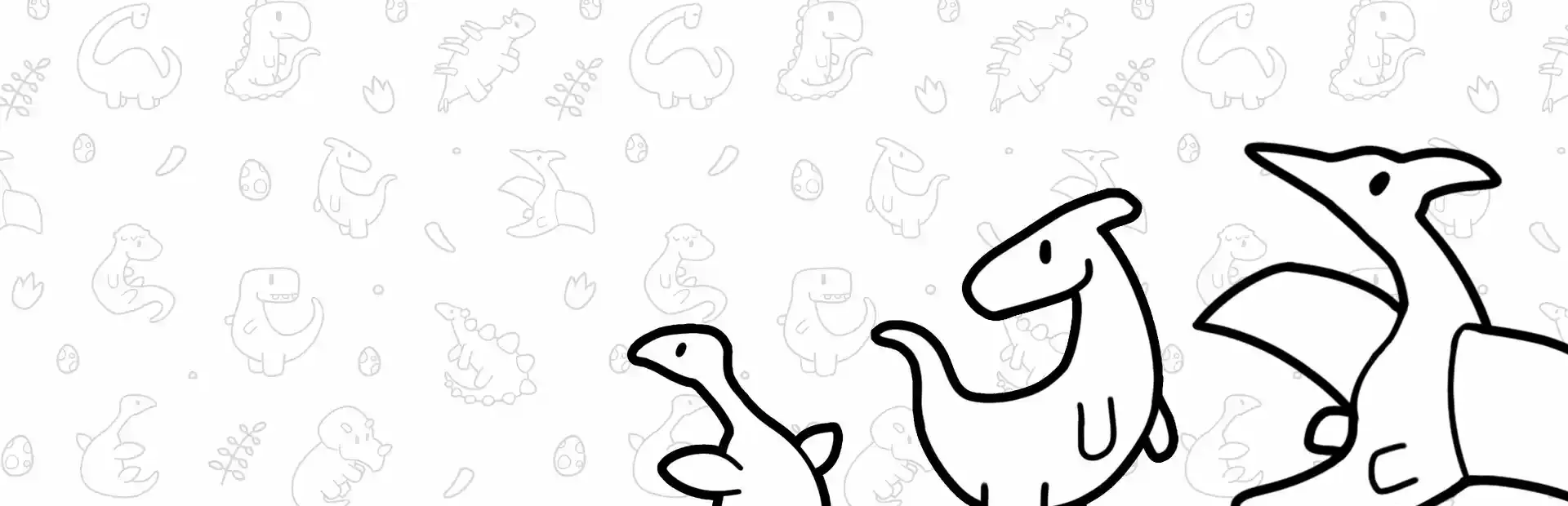 There's No Dinosaurs background