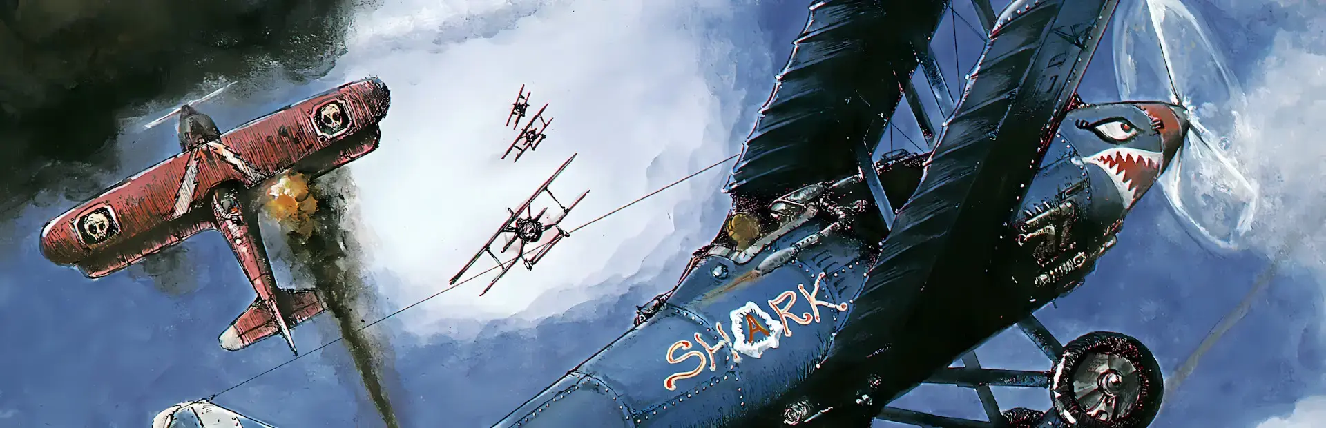 Flying Shark background