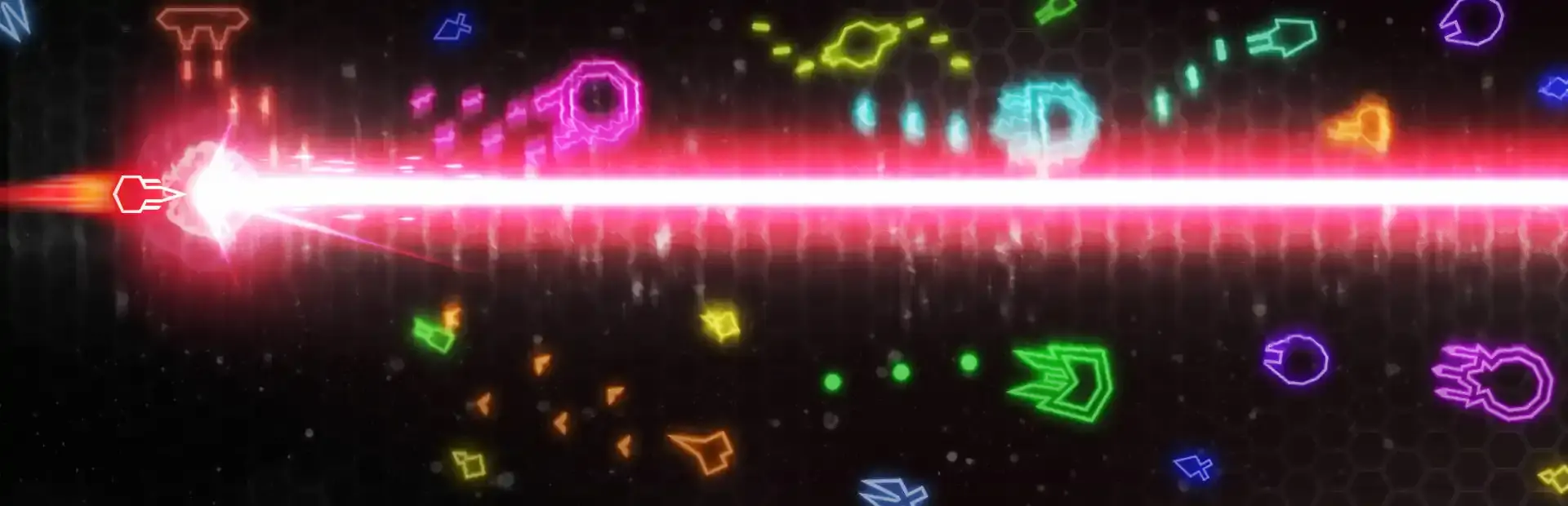 Neon Ships: The Type'em Up Shooter background
