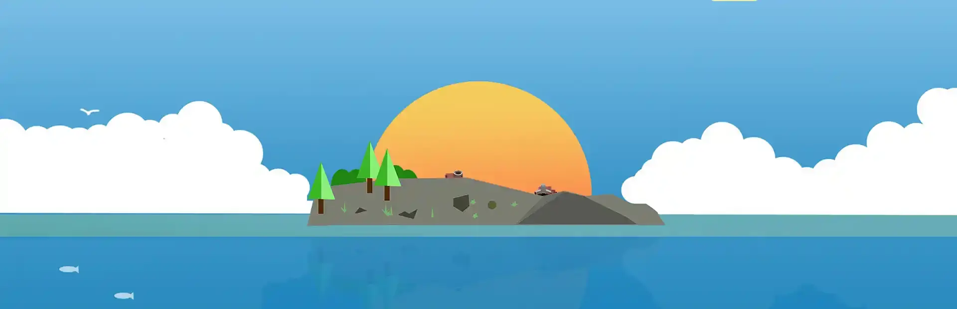 Island and Factories background