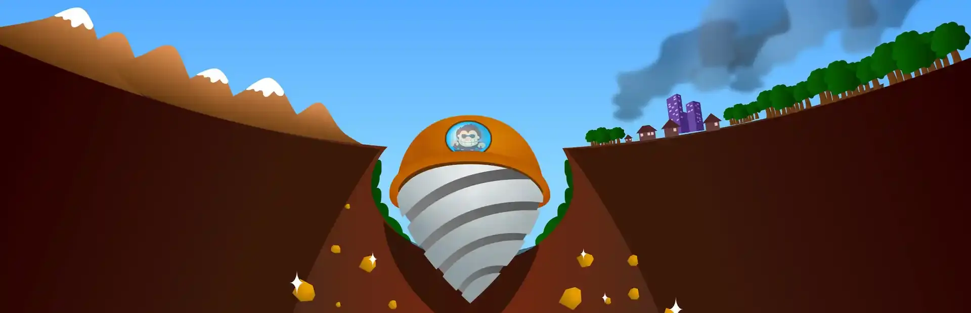 Mega Drill: World Domination background