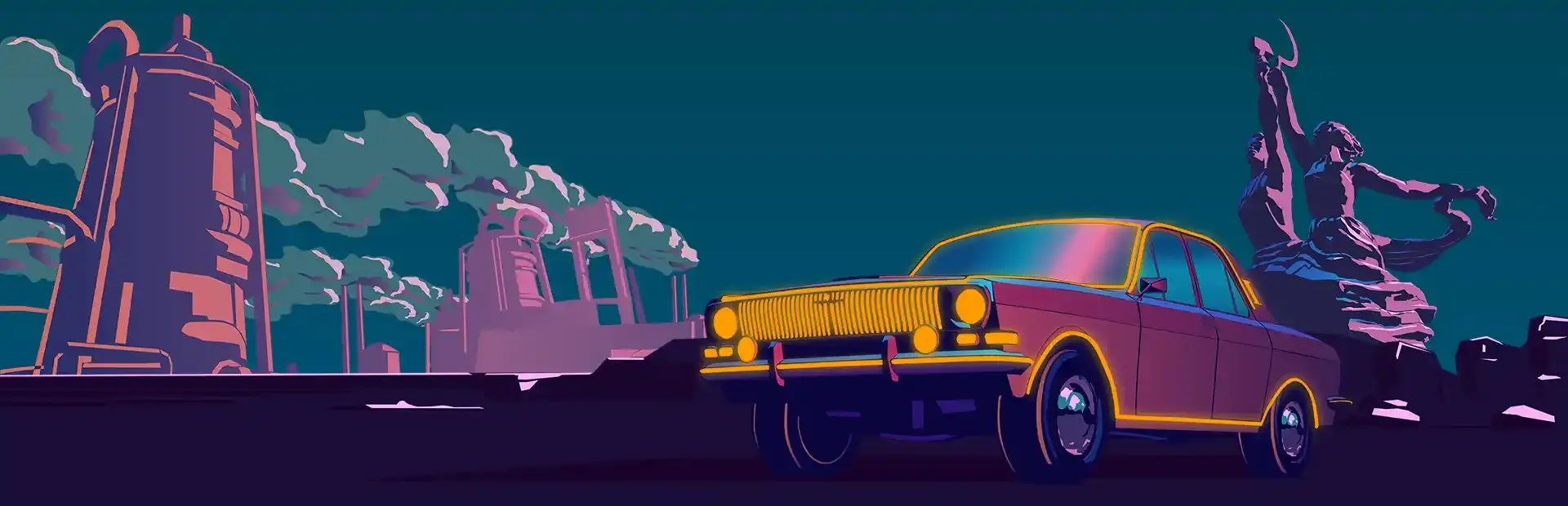 Electro Ride: The Neon Racing background