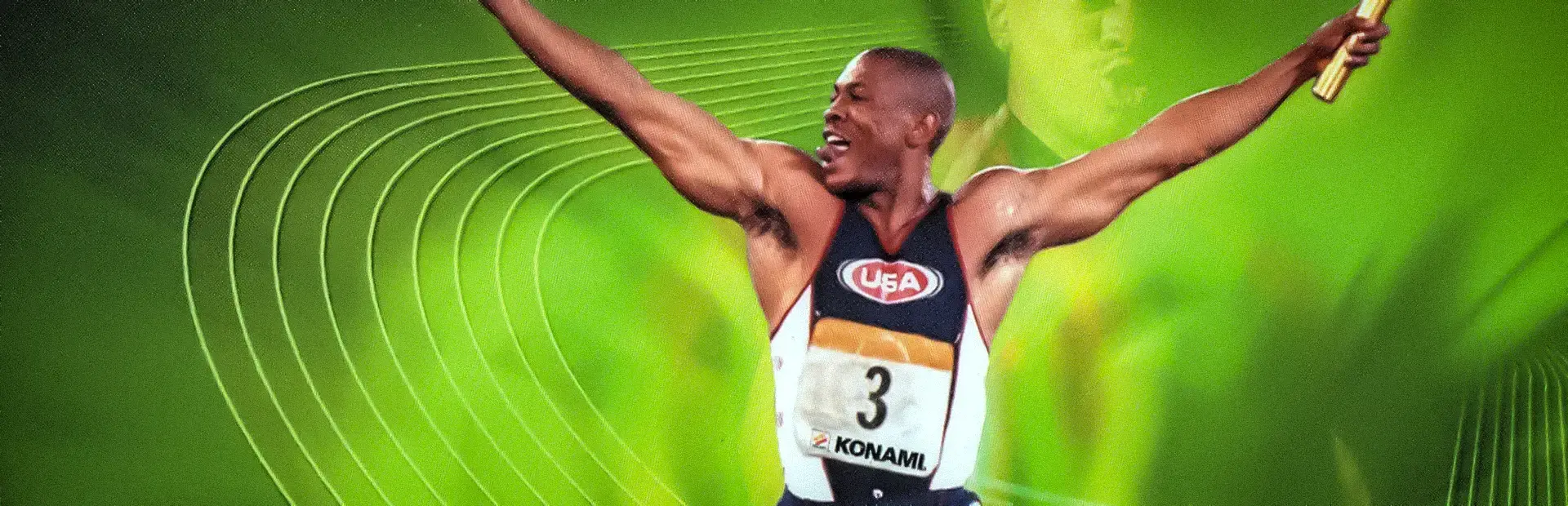 International Track & Field 2000 background
