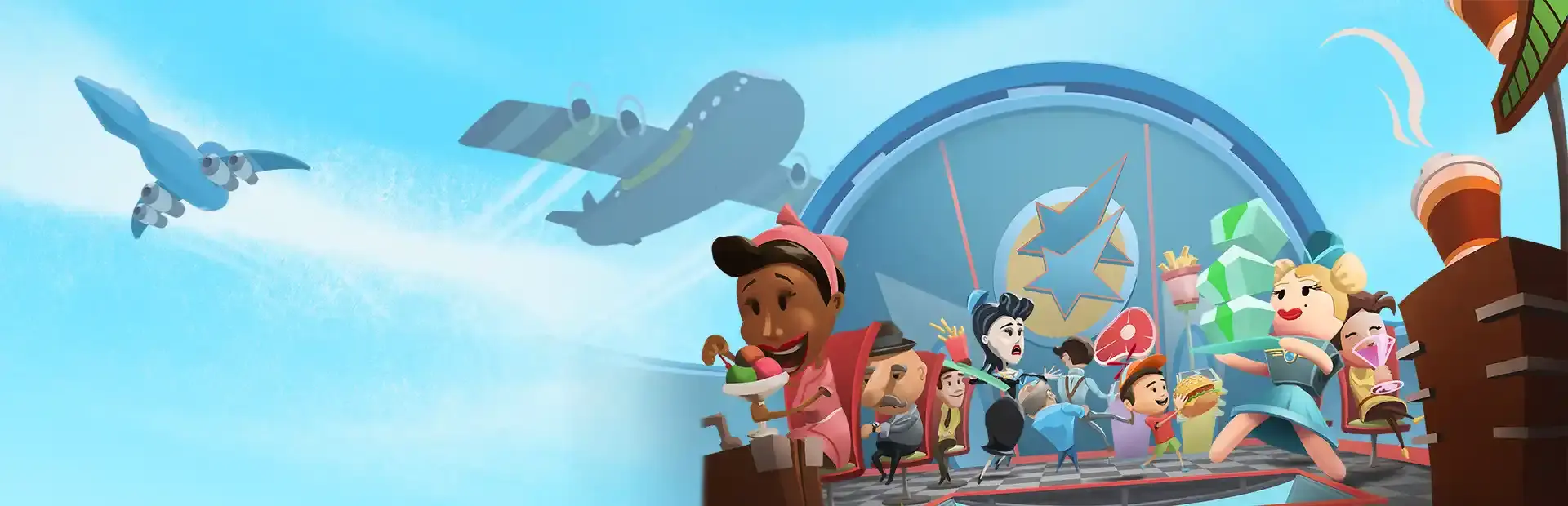 Shakes on a Plane background