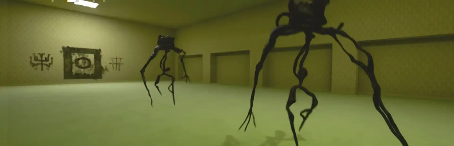 In the Backrooms background