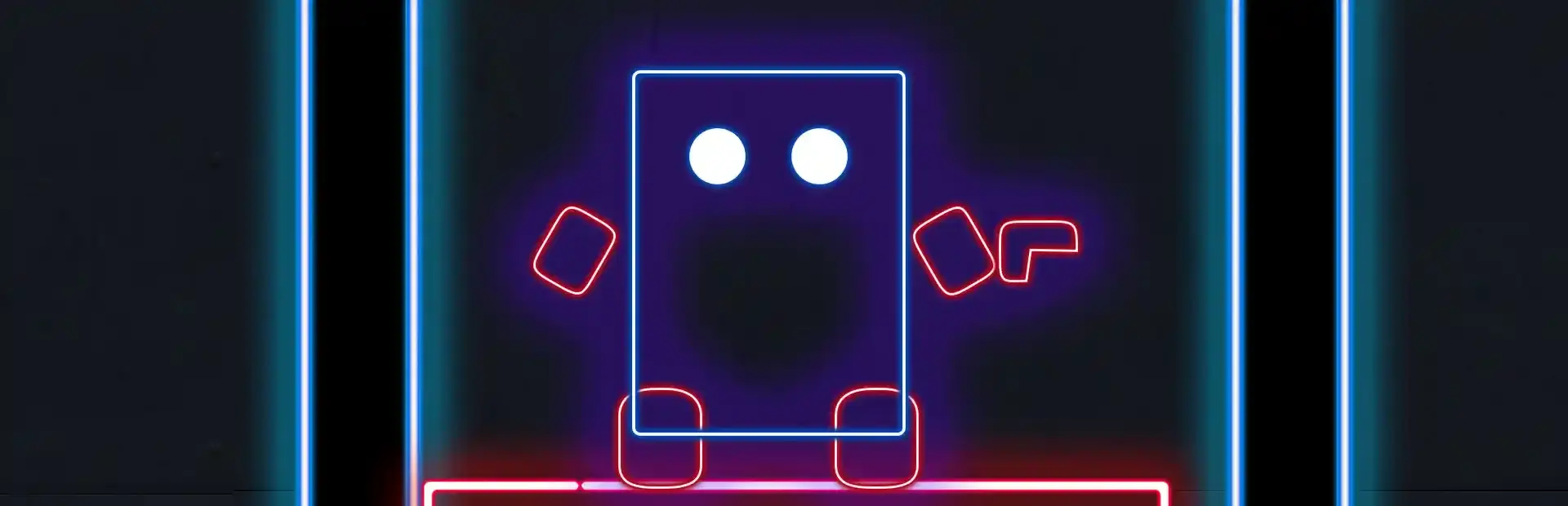 Neon Warrior background