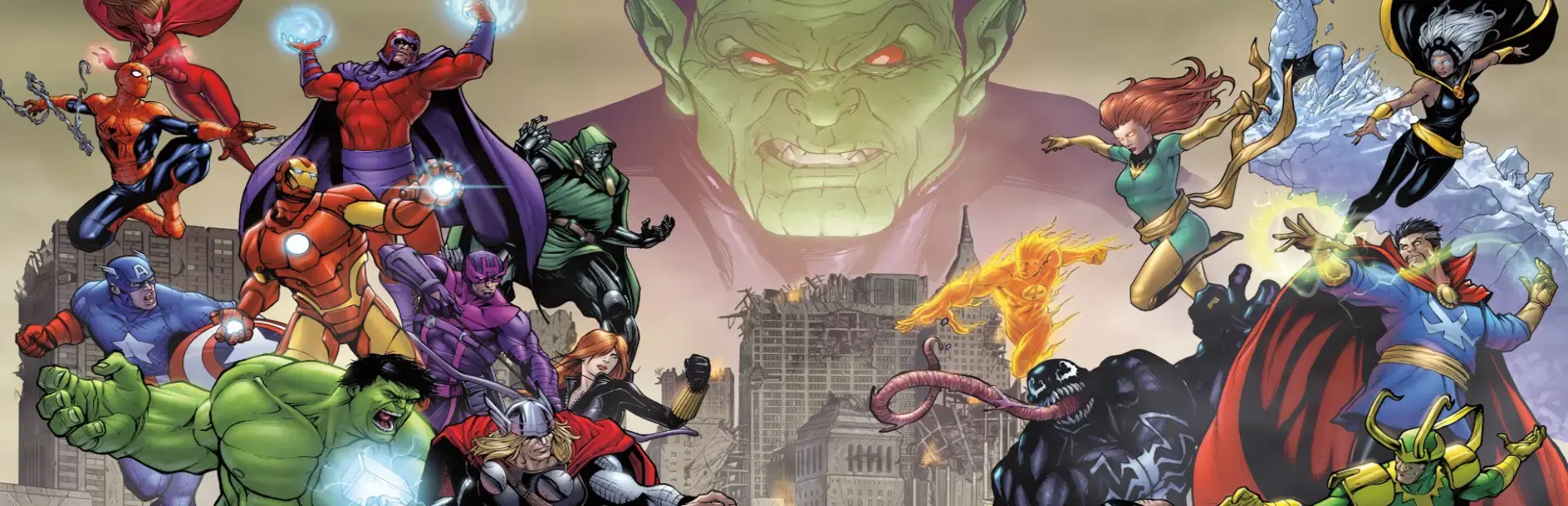 Marvel Battle Lines background
