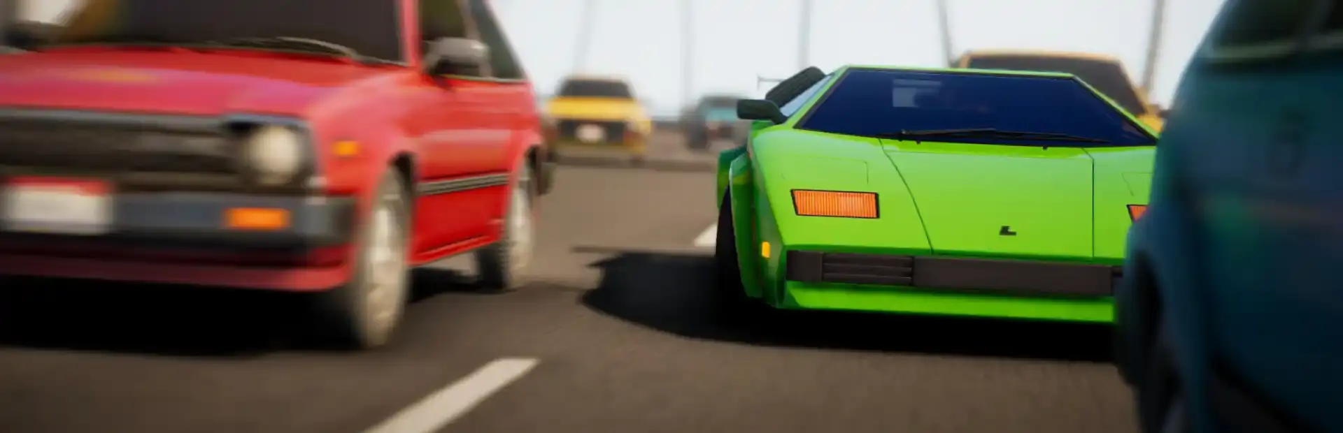 Synthalgia: Retro Arcade Racing background