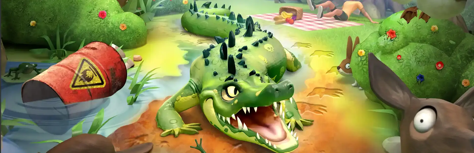 Angry Alligator background