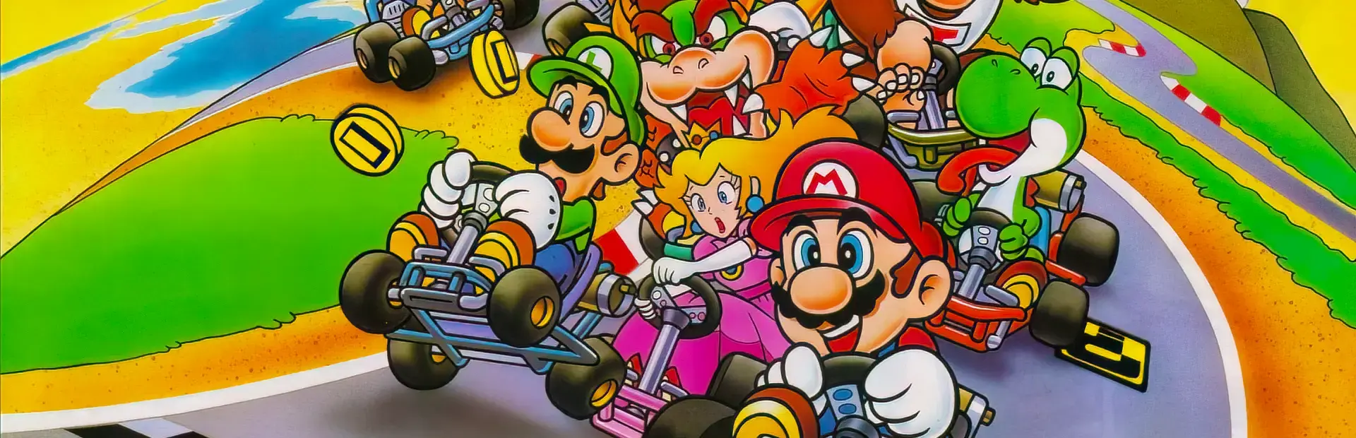 Super Mario Kart background
